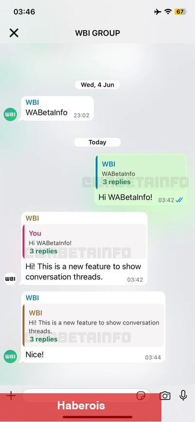 WhatsApp’tan küme sohbetlerini kolaylaştıracak yeni karşılık özelliği geliyor - Haberois WhatsApp’tan küme sohbetlerini kolaylaştıracak yeni karşılık özelliği geliyor