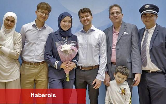 Yer çekimine meydan okudu! Suriyeli mülteci bayan İngiltere'de "ilk" oldu