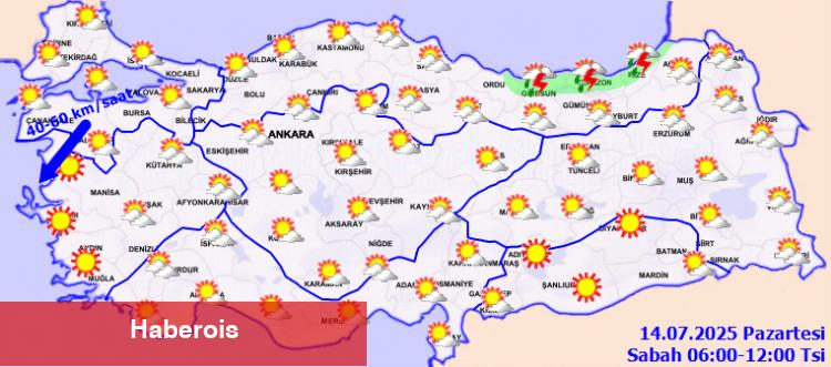 Yurtta bugün hava nasıl olacak?