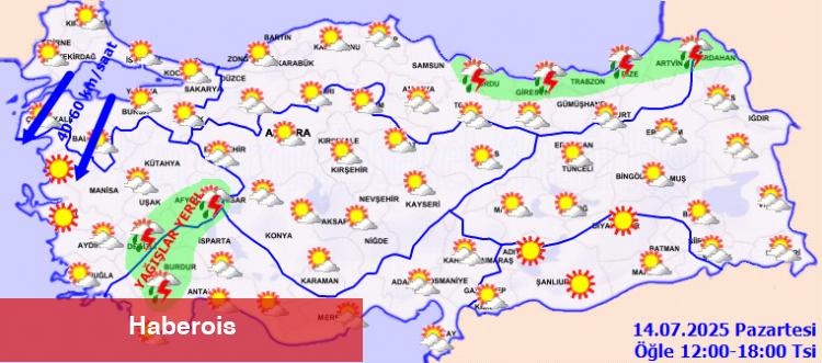 Yurtta bugün hava nasıl olacak?