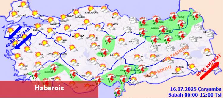 Yurtta sert hava: Sağanak, fırtına ve toz uyarısı geldi