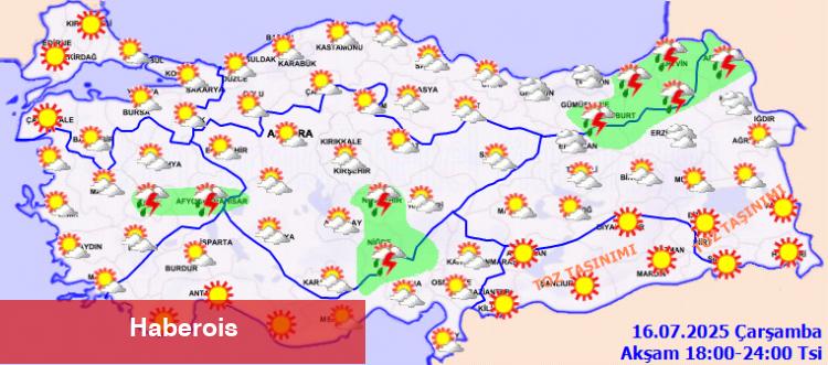 Yurtta sert hava: Sağanak, fırtına ve toz uyarısı geldi